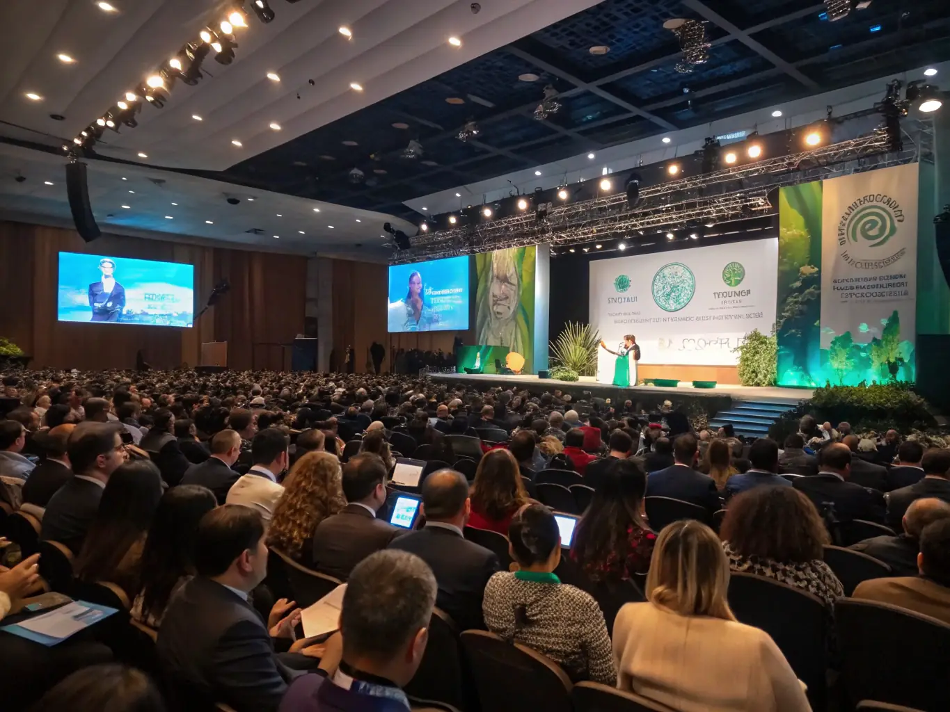 A workshop session focused on sustainable food practices at a conference in Manchester.